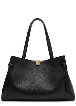 Yuzefi Gyoza Grained Leather Tote bag - Black - One Size
