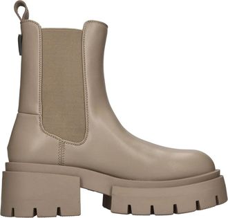 Guess Laarzen Beige - Dames - Chelseaboots - Beige - 40 EU - Leer - Schoenen