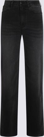Lois Black Cotton Denim Jeans