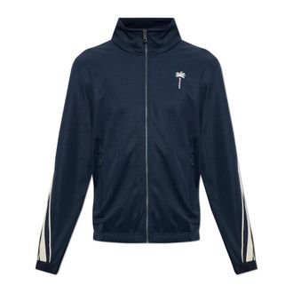 Palm Angels Sudadera con cremallera completa - Sweatshirts & Hoodies - Hombre - Azul - XL