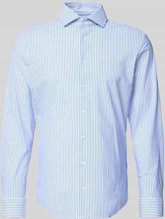 Seidensticker Slim Fit Business-Hemd mit Haifischkragen in Royal, Gr&ouml;&szlig;e 38