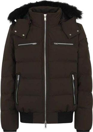 Moose Knuckles Winter Jackets, male, Brown, M, Cloud Neoshear Bomber Jacket Brown