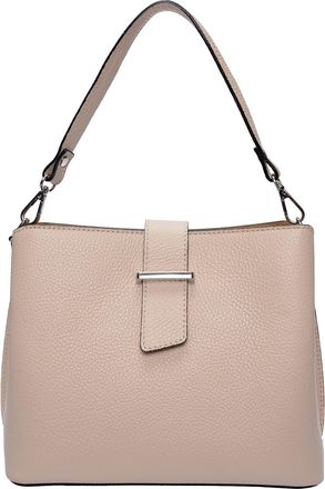 Isabella Rhea Beige Rundleer Tas