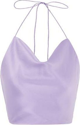 8 by YOOX SILK HALTER TANK TOP