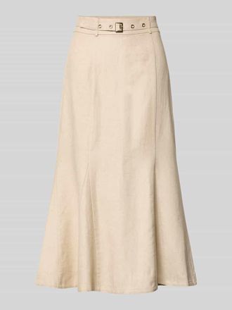 Guess Midirock mit G&uuml;rtel Modell RYAN in Sand, Gr&ouml;&szlig;e XS