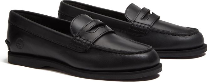 Bootsschuh TIMBERLAND CLASSIC BOAT LOAFER SHOE, Damen, Gr. 38,5, blk full grain, Leder, Schuhe Bootsschuh, Classic Boat Loaferschuh aus Timberland Pre