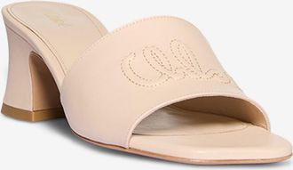 Chloé Nappaleder-Pantoletten mit Absatz Chloé Soleil 55