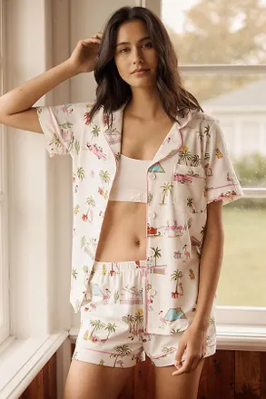 Bedhead Pajamas Festive Flamingos Sleep Set
