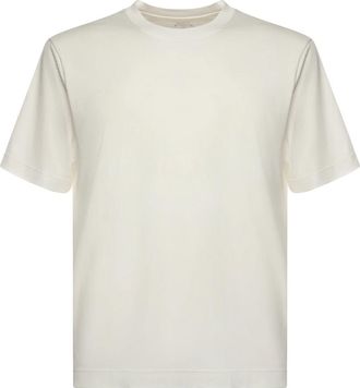 Eleventy T-shirt met ronde hals - Heren - T-shirts - Wit - 2XL - Katoen - Tops