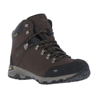 Trespass Mens Gerrard Mid Cut Hiking Boots - Multicolour Leather - Size UK 9