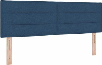 vidaXL Headboard Other with Headboard Blue 140 cm Fabric vidaXL