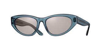 Eyevan 7285 Regina-E IDG Womens Sunglasses Blue Size 56