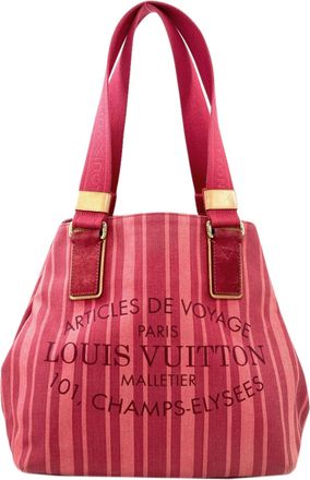 Louis Vuitton Rouge Grenadine Canvas Tote Bag (Pre-Owned)