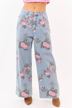 Entro Garden Gate Pants In Blue