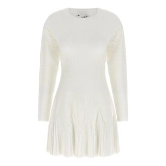 Elisabetta Franchi Kleedjes, Dames, Wit, L, Jurken