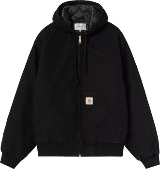 Carhartt Work in Progress Og Active Jacket Black Quilted Hooded Jacket