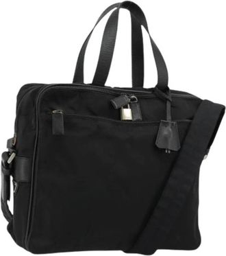 Prada Pre-owned Leren Handtas - Dames - Vintage Handtas - Zwart - ONE Size - Leer - Vintage