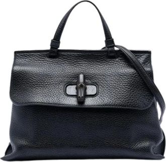 Gucci Pre-owned Handbags, female, Black, Size: ONE SIZE Pre-owned Daily Satchel