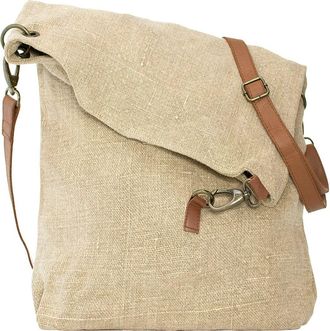 Vintage Addiction Foldover Jute Crossbody Bag in Brown at Nordstrom Rack