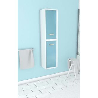 Aurlane Aurlane - Colonna da bagno scandinava Appeso bianco - H150xp25xl35cm - Nordik Vatten