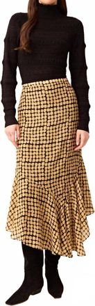 Marie Oliver Krista Midi Skirt In Dapple