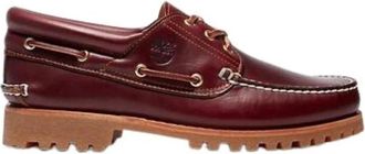 Timberland 6481 Burgundy Authentics 3 Eye Classic Lug - Heren - Bootschoenen - Rood - 42 EU - Leer - Schoenen