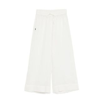 Polo Ralph Lauren Wide Trousers, female, White, Size: XS Wide Trousers