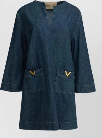 Valentino Garavani denim mini dress