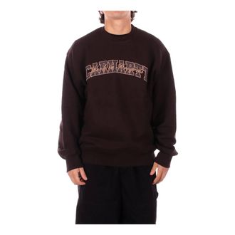 Carhartt Work in Progress Hoodies & sweatvesten, Heren, Bruin, S, Katoen, Logo Front Sweatshirt