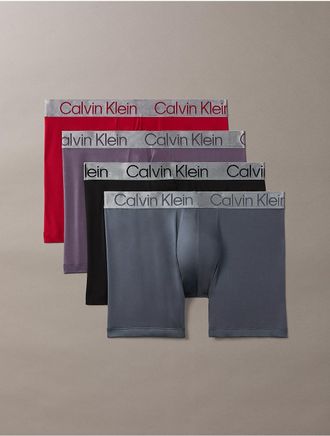 Calvin Klein Mens Chromatic 4-Pack Trunk - Multi - XL