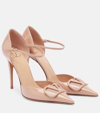 Valentino Garavani VLogo 100 patent leather pumps