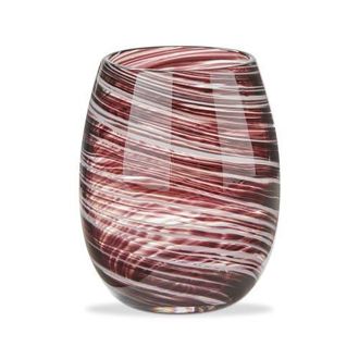 Tag Plum Purple Swirl Stemless Wine Glass Dishwasher Safe at Nordstrom