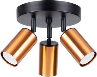 Sollux Lighting L&aacute;mpara de techo negro/cobre acero alt. 20