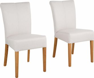 HOME AFFAIRE Esszimmerstuhl »Queen Polsterstuhl BESTSELLER« (Set) 2 Stk.verschiedene Bezüge, Gestell Massivholz