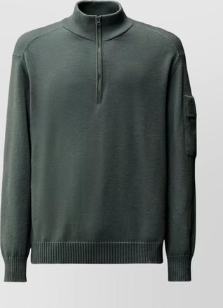 C.P. Company merino wool long sleeve polo shirt