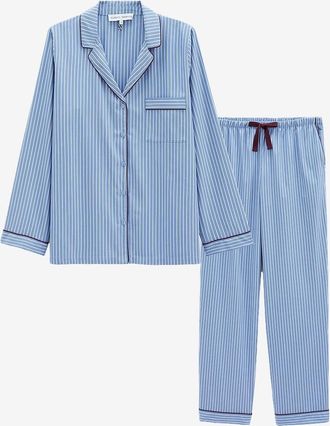Laurence Tavernier Gestreiftes Popeline-Pyjama Set
