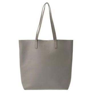 Saint Laurent Gray Leather Tote Bag (Pre-Owned)