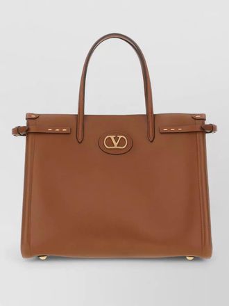 Valentino Garavani vlogo signature leather tote bag shopping