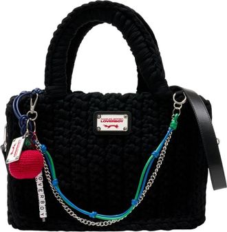 Charles Jeffrey Loverboy LOVERBOY by Charles Jeffrey, Handbags, unisex, Black, Size: ONE SIZE Apple Charm Tote Bag