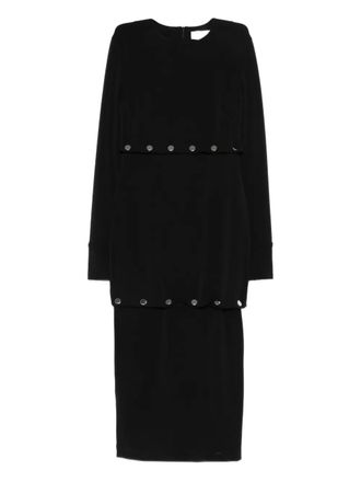 Sportmax shortenable black dress