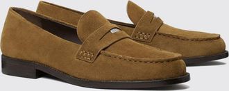 Tory Burch Mocassini penny loafer in pelle scamosciata con punta tonda