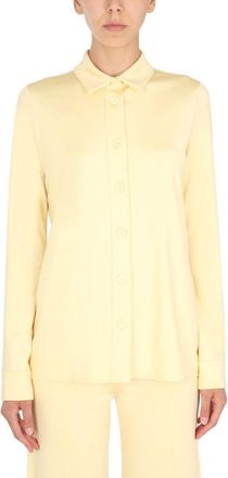 Jil Sander Pale Yellow Oversized Fit Shirt