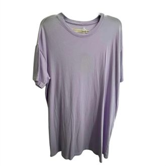 Raquel Allegra Womens T-Shirt Dress In Lavender