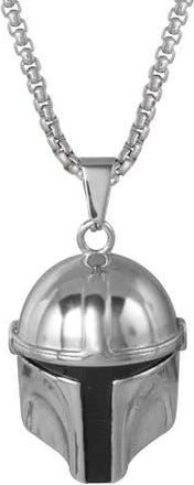 Star Wars Boba Fett Helmet Pendant Necklace, 22 Box Chain in Silver at Nordstrom
