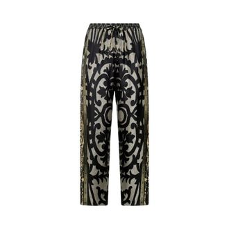 Pierre-Louis Mascia Wide Trousers, female, Black, Size: XS Aloe 10959 Wide Trousers