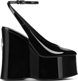 Naked Wolfe Tansy Wedge in Black Patent Leather at Nordstrom, Size 39