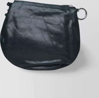 Burberry b clip leather shoulder bag