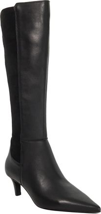 Dune London Ladies SULTRY Leather Knee High Kitten Heel Boots Size UK 7 Kitten Heel Knee High Boots