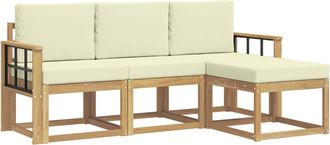 vidaXL Vidaxl Conjunto De Sof&aacute;s De Exterior 4 Uds