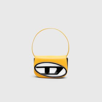 Diesel 1DR - Iconic shoulder bag in nappa leather - Shoulder Bags - Woman - Yellow